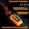 imageMOTOPOWER MP00205B 12V 1000mA Automatic Battery Charger Battery Maintainer Trickle Charger and Battery Desulfator with Timer Protection  GreyOrange