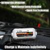 imageMOTOPOWER MP00205B 12V 1000mA Automatic Battery Charger Battery Maintainer Trickle Charger and Battery Desulfator with Timer Protection  Greya  Grey