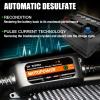 imageMOTOPOWER MP00205B 12V 1000mA Automatic Battery Charger Battery Maintainer Trickle Charger and Battery Desulfator with Timer Protection  Greyb  Black