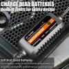 imageMOTOPOWER MP00205B 12V 1000mA Automatic Battery Charger Battery Maintainer Trickle Charger and Battery Desulfator with Timer Protection  Greyb  Black