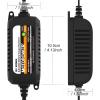 imageMOTOPOWER MP00205C 12V 800mA Automatic Battery Charger Battery Maintainer Trickle Charger and Battery Desulfator