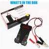imageMOTOPOWER MP0514A 12V Digital Car Battery Tester Voltmeter and Charging System Analyzer with LCD Display and LED Indication  Black Rubber Paint