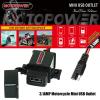 imageMOTOPOWER MP0609A 31Amp Motorcycle USB Port Kit SAE to USB Adapter On MotorcycleRed  Black