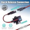 imageMOTOPOWER MP0609A 31Amp Motorcycle USB Port Kit SAE to USB Adapter On MotorcycleRed  Black