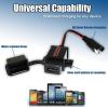 imageMOTOPOWER MP0609A 31Amp Motorcycle USB Port Kit SAE to USB Adapter On MotorcycleRed  Black