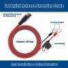 imageMOTOPOWER MP0609A 31Amp Motorcycle USB Port Kit SAE to USB Adapter On Motorcyclec  SAE USB Adapter  Terminal Harness W Caps
