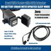 imageMOTOPOWER MP0609C 31Amp Waterproof Motorcycle Dual USB Charger Kit SAE to USB Adapter Cable Phone Tablet GPS Chargera  SAE to Dual USB Adapter
