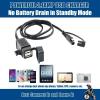 imageMOTOPOWER MP0609C 31Amp Waterproof Motorcycle Dual USB Charger Kit SAE to USB Adapter Cable Phone Tablet GPS Chargera  SAE to Dual USB Adapter