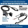 imageMOTOPOWER MP0609C 31Amp Waterproof Motorcycle Dual USB Charger Kit SAE to USB Adapter Cable Phone Tablet GPS ChargerbSAE to Dual USB Adapter  Ring Terminal Harness