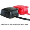 imageMOTOPOWER MP69011 Battery Quick Release Connectors Battery Quick Disconnect Terminals Red ampamp Blacka  Battery Quick Release Connectors