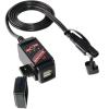 imageMOTOPOWER MP0608 31Amp Motorcycle Dual USB Port SAE to USB Adapter Battery Monitor with Switch Control and LED IndicatorsDual USB  Batt MonitorSAE Harness not included