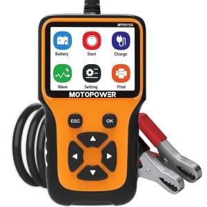 imageMOTOPOWER MP0515A 12V Car Battery Tester Automotive 1002000 CCA Battery Load Tester Auto Cranking and Charging System Tester