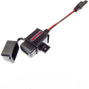 imageMOTOPOWER MP0609A 31Amp Motorcycle USB Port Kit SAE to USB Adapter On Motorcycleb  SAE to USB Adapter