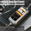 imageMOTOPOWER MP00205A 12V 800mA Automatic Battery Charger Battery Maintainer Trickle Charger and Battery Desulfator 2 Pack