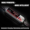imageMOTOPOWER MP00207 6V and 12V 4AMP Automatic Smart Battery Charger Battery Maintainer Battery Desulfator with Force Charging Recondition Mode