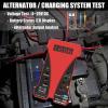 imageMOTOPOWER MP0514C 12V Digital Battery Tester Voltmeter and Charging System Analyzer with LCD Display and LED Indication  Red Rubber Paint