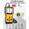 imageMOTOPOWER MP69033 Pro OBD2 Scanner Code Reader Check Engine Fault Light Diagnostic Scan Tool with Battery TesterYellow