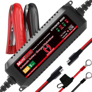 imageMOTOPOWER MP00207A 12V 2Amp Automatic Battery Charger for Lithium Ion Batteries