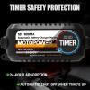 imageMOTOPOWER MP00205C 12V 800mA Automatic Battery Charger Battery Maintainer Trickle Charger and Battery Desulfator 2Pack 2MP00205C