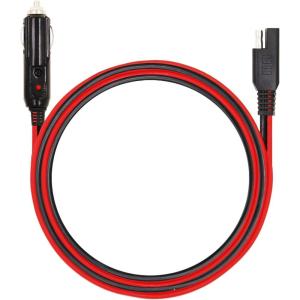 imageMOTOPOWER MP68996A 5FT 12V Cigarette Lighter Plug to SAE Quick Release Adapter Extension Charging Cable with Fuse and LED Light